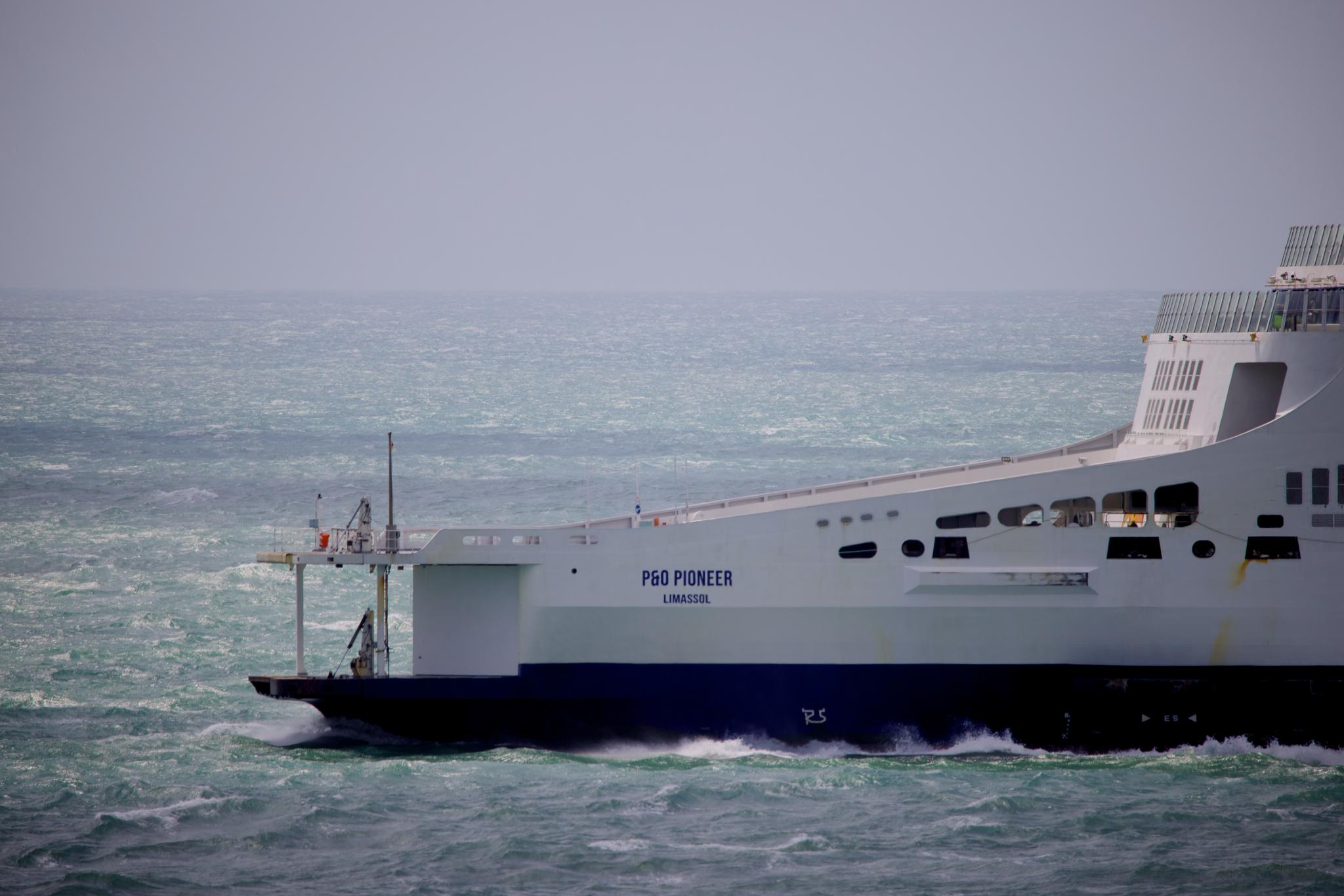P&O Pioneer ferry crossing the Channel